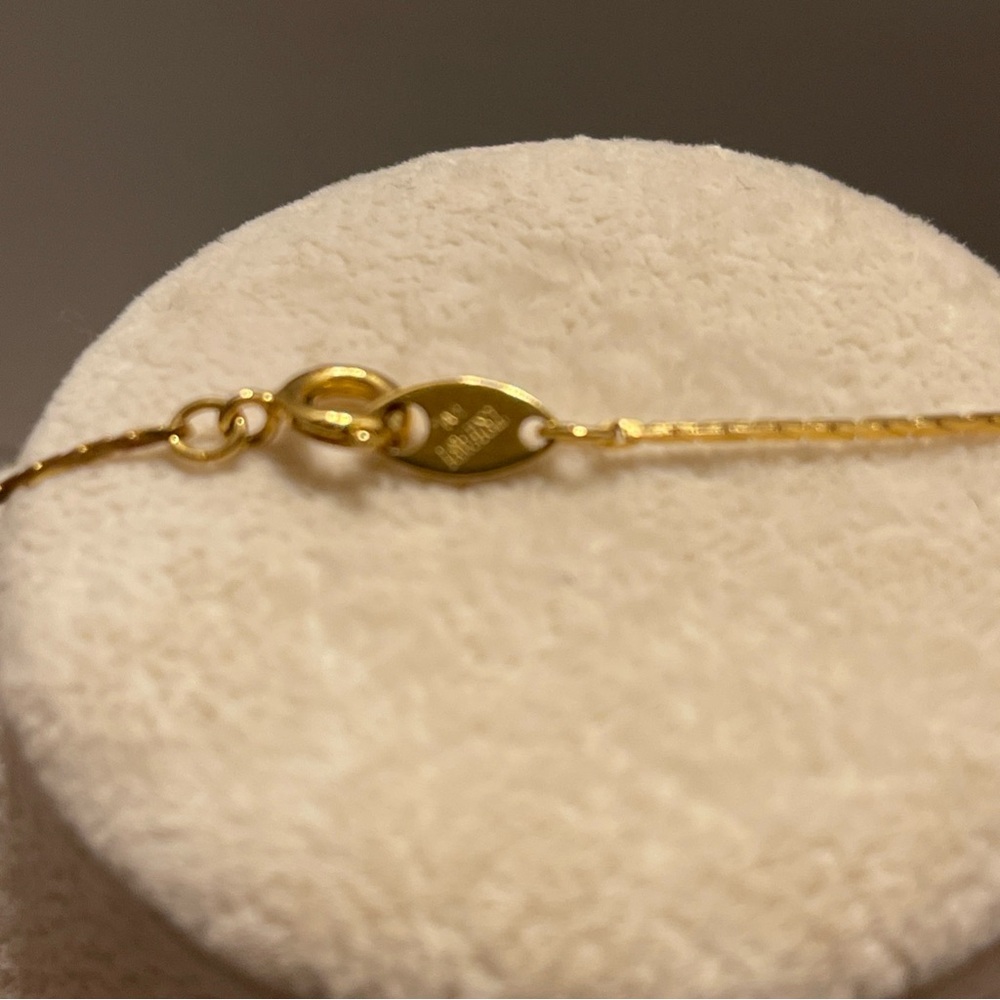 Vintage Trifari Gold tone Chain Necklace with Black Bead Accents 24” - Picture 8 of 8